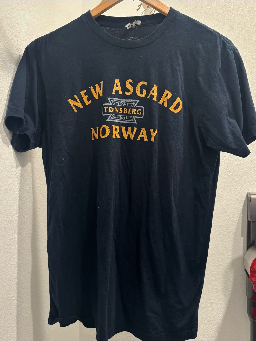 Marvel New Asgard Norway Tee - Black with Gold Print